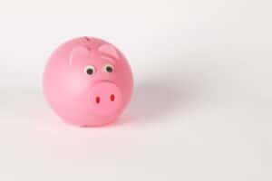 piggy bank with student loan borrowing limit