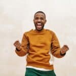 extremely happy man