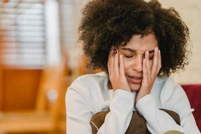 frustrated college student